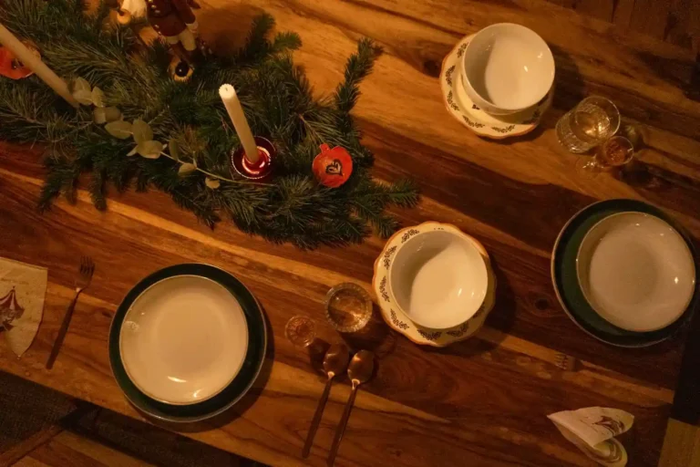 Décoration de table de Noël à faire soi-même